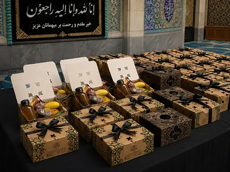 پک خوراکی برای میز پذیرایی مراسم ختم